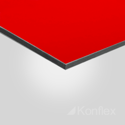 Алюминиевая композитная панель красная 3,0 мм 