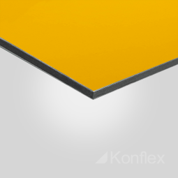 Алюминиевая композитная панель жёлтая 3,0 мм